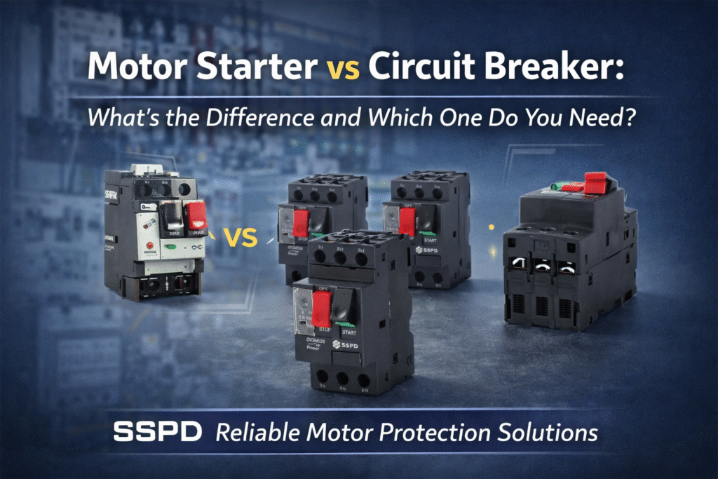 Arrancador de motor vs. disjuntor: qual é a diferença e qual deles precisa?
