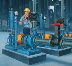 Worker mounted pumps