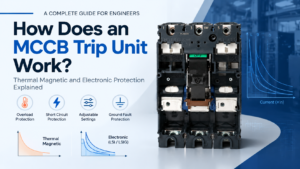 MCCB trip unit working principle with thermal magnetic and electronic protection functions