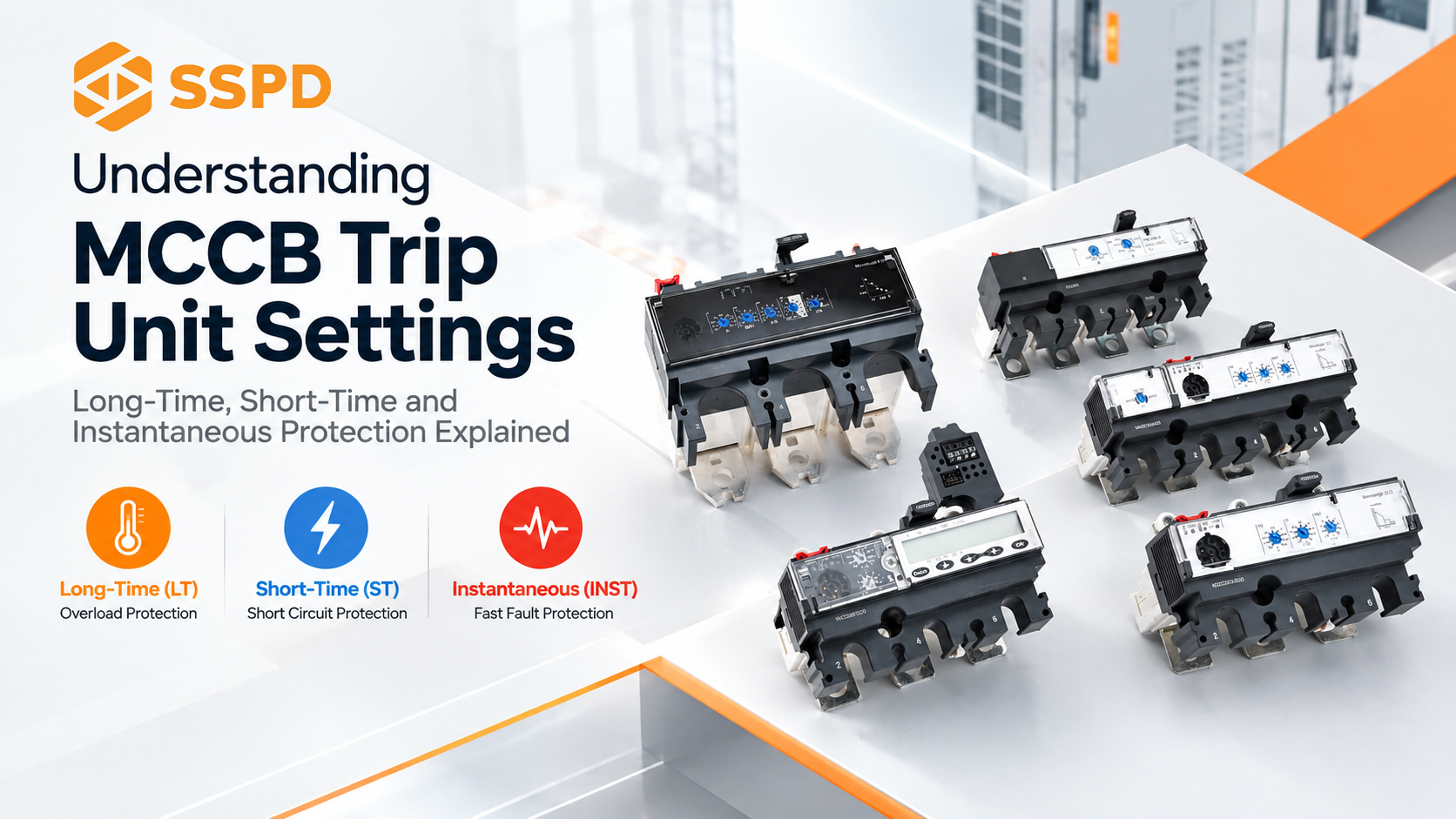 Electronic MCCB trip units for industrial circuit protection applications